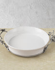 White Orchid Pie Dish