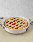 White Orchid Pie Dish