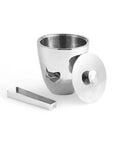 Reflective Ice Bucket with Tongs