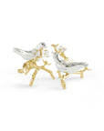 Lovebirds Silver & Gold Pair Decorative Object (2 pc)
