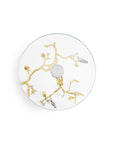 Lovebirds Silver & Gold Glass Cakestand