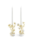 Michael Aram Butterfly Ginkgo Gold Candleholders S/2