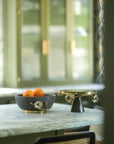 Michael Aram Anemone Cake Stand & Knife Set
