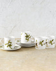Michael Aram Anemone Painted Demitasse Set of 4
