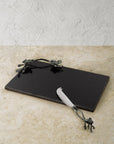 Michael Aram Black Orchid Cheese Board with Knife