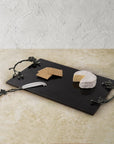 Michael Aram Black Orchid Cheese Board with Knife