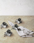 Michael Aram Black Orchid Napkin Ring Set