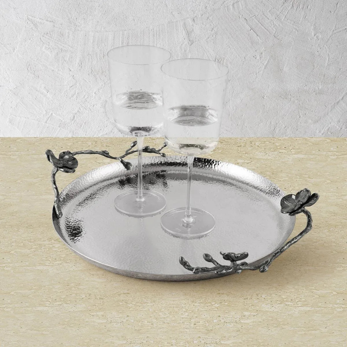 Michael Aram Black Orchid Round Tray