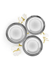 Michael Aram Butterfly Gingko Gold Triple Bowl