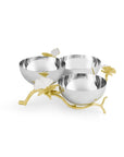 Michael Aram Butterfly Gingko Gold Triple Bowl