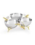 Michael Aram Butterfly Gingko Gold Triple Bowl