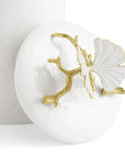 Michael Aram Butterfly Ginkgo Gold Porcelain Canister