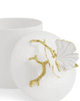 Michael Aram Butterfly Ginkgo Gold Porcelain Canister