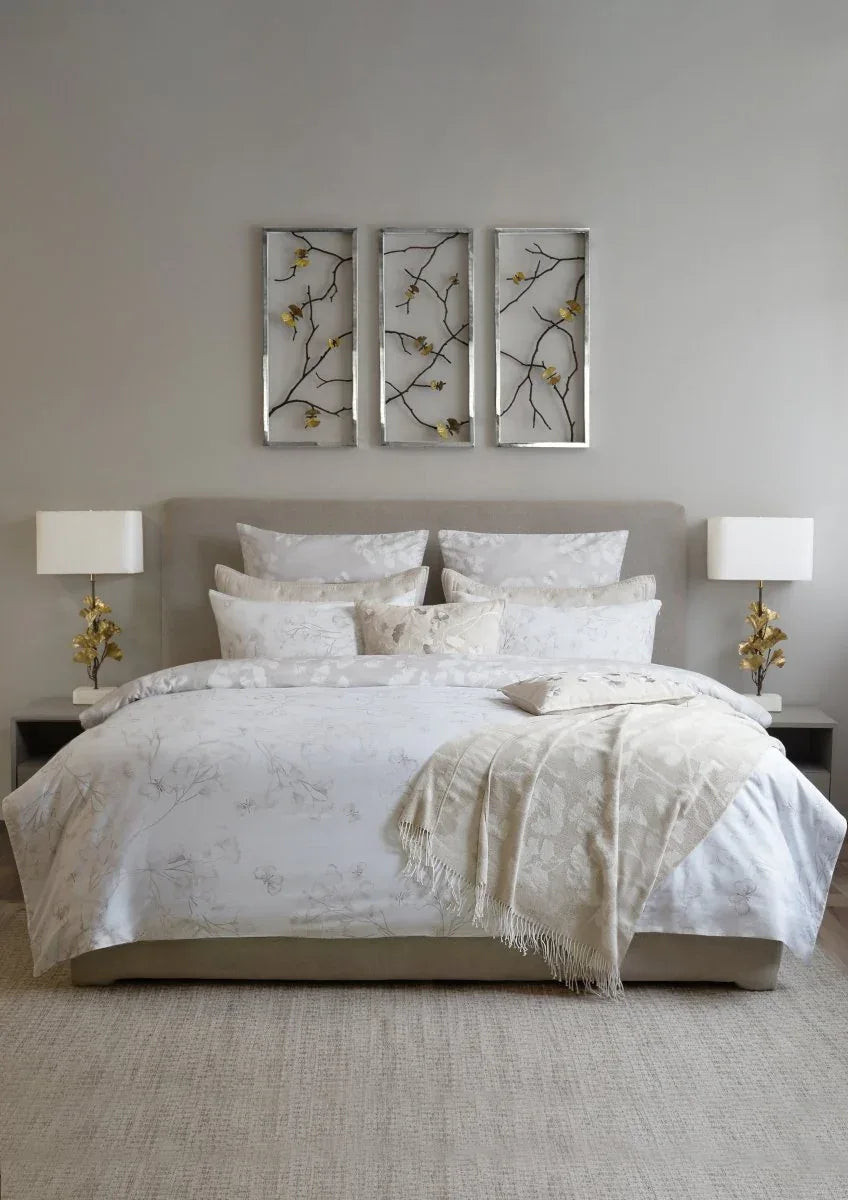 Michael Aram Butterfly Ginkgo King Shams - Stone and White