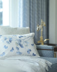 Michael Aram Butterfly Ginkgo Ombre Embroidered Dec Pillow Sky and Crème