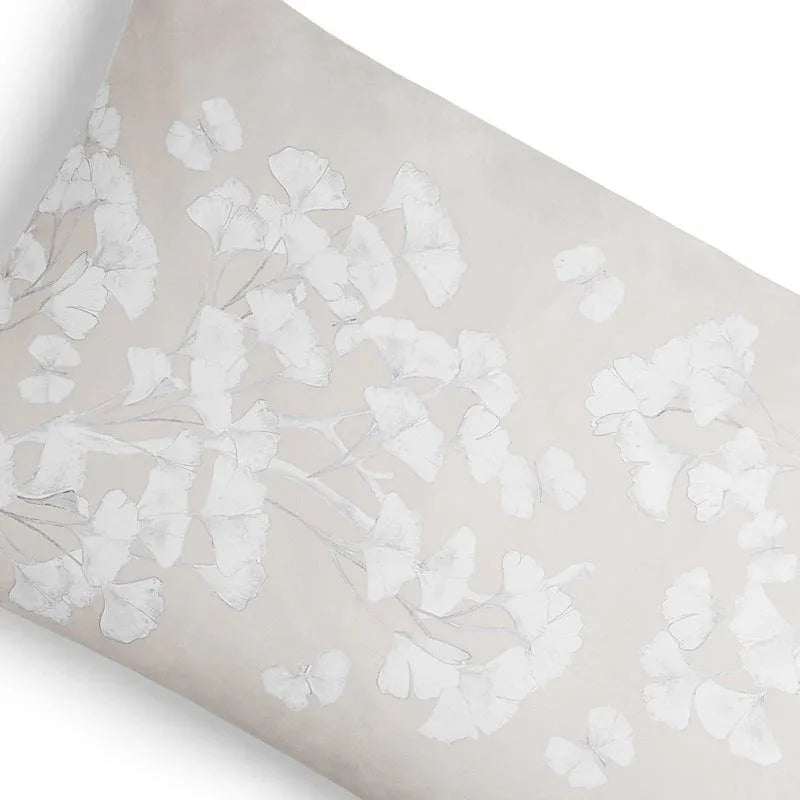 Michael Aram Butterfly Ginkgo Standard Shams - Stone and White
