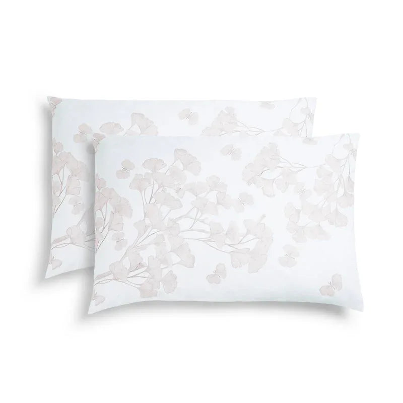 Michael Aram Butterfly Ginkgo Standard Shams - Stone and White