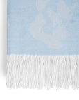 Michael Aram Butterfly Ginkgo Throw Sky and White