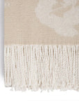 Michael Aram Butterfly Ginkgo Throw Stone and White
