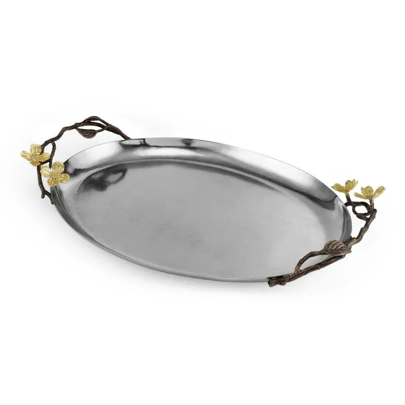 Michael Aram Dogwood Oval Tray