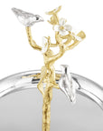 Michael Aram Lovebirds Silver & Gold Etagere