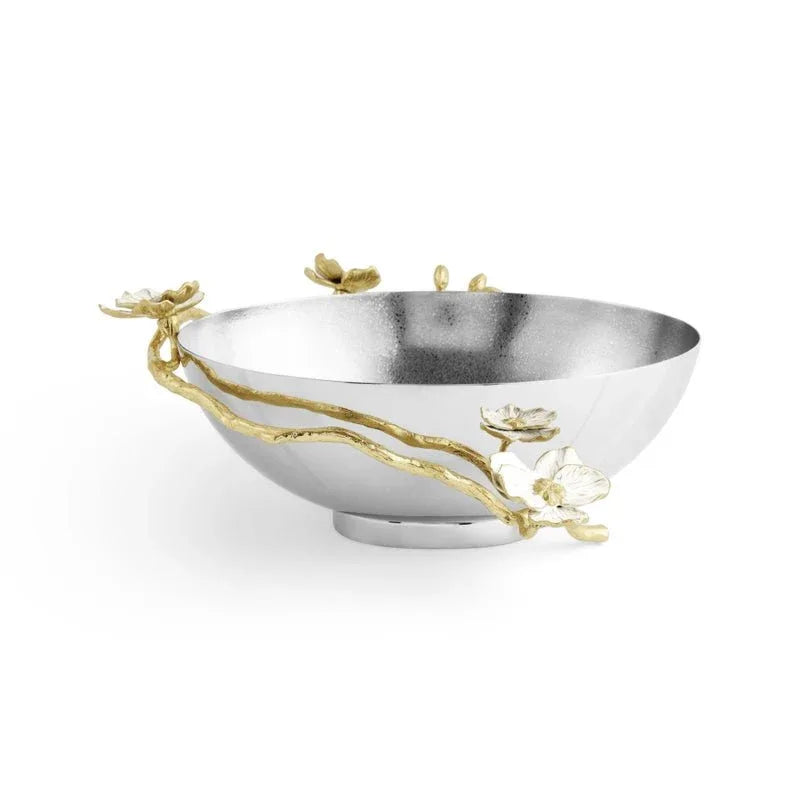 Michael Aram Orchid Low Oval Bowl