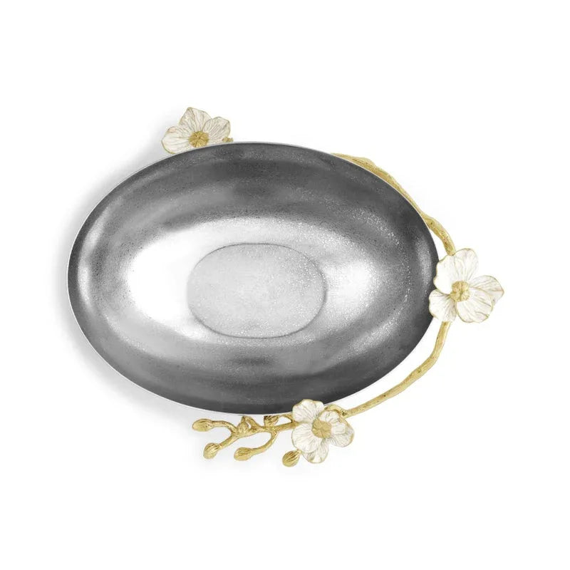 Michael Aram Orchid Low Oval Bowl