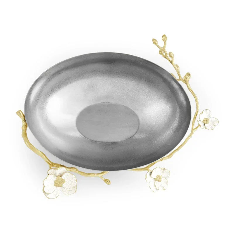 Michael Aram Orchid Low Oval Bowl