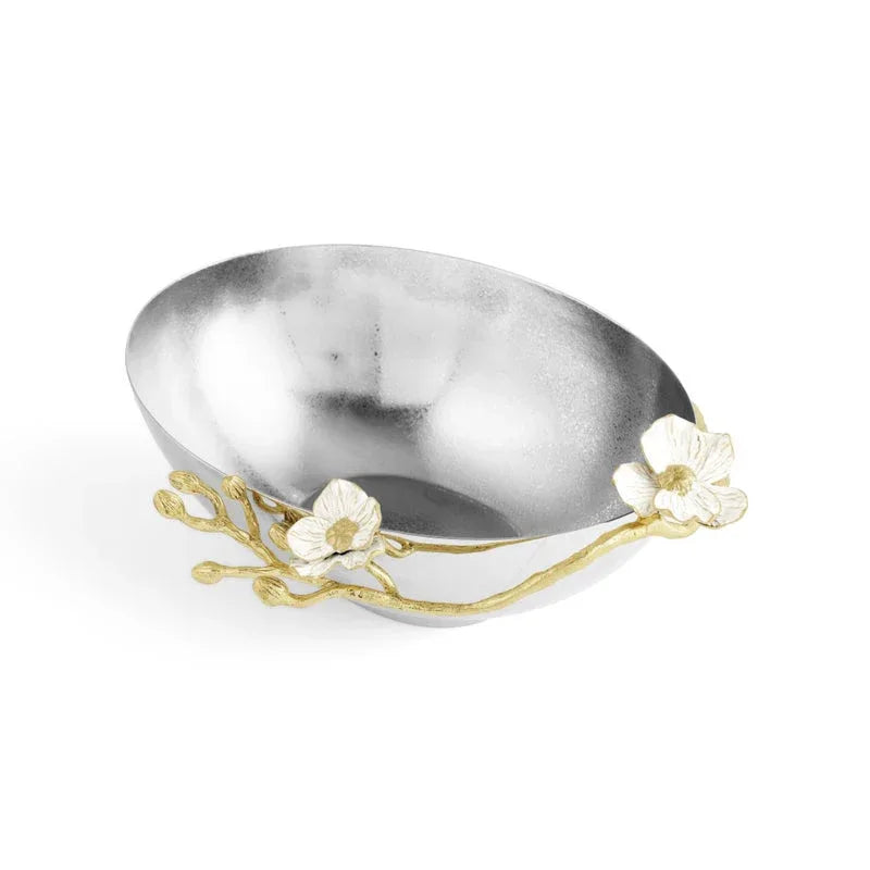 Michael Aram Orchid Low Oval Bowl