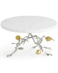 Michael Aram Pomegranate Silver & Gold Cake Stand