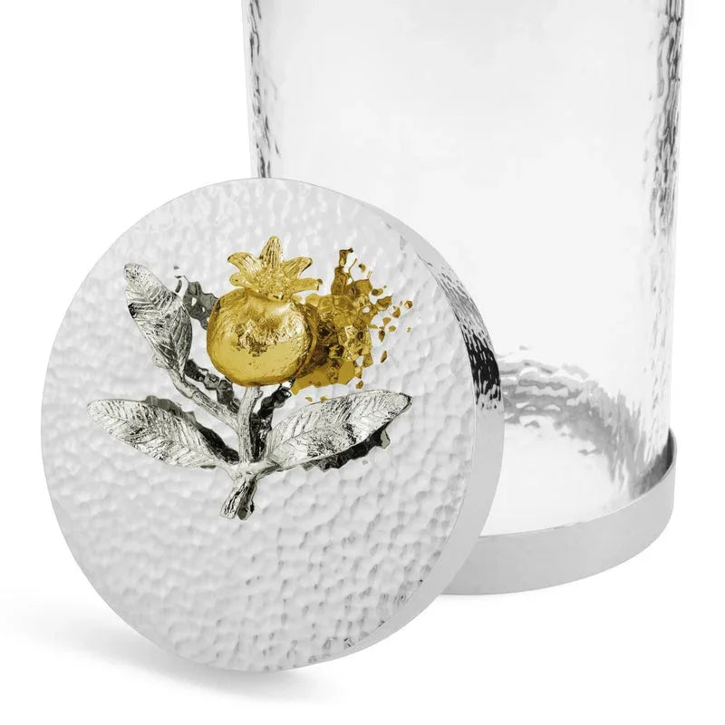 Michael Aram Pomegranate Silver & Gold Canister