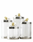 Michael Aram Pomegranate Silver & Gold Canisters