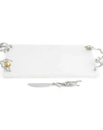 Michael Aram Pomegranate Silver & Gold Cheeseboard & Spreader