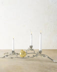 Michael Aram Pomegranate Silver & Gold Low Candleholders