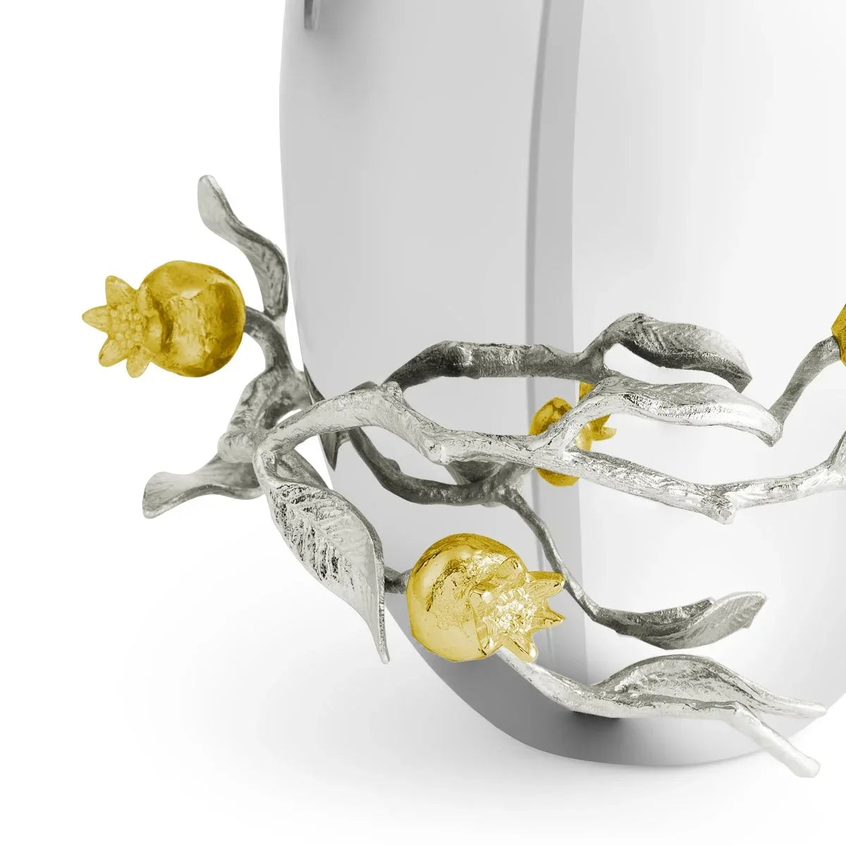 Michael Aram Pomegranate Silver & Gold Vase