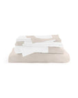 Michael Aram Queen Sheet Set - Stone and White