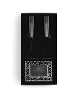 Michael Aram Reflective Champagne Flute & Heart Frame 3.5" x 5" Packaged Gift Set
