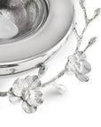 Michael Aram Silver Orchid Caviar Dish With Spoon