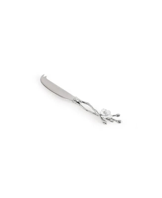 Michael Aram Silver Orchid Cheeseboard with Knife