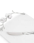 Michael Aram Silver Orchid Cheeseboard with Knife