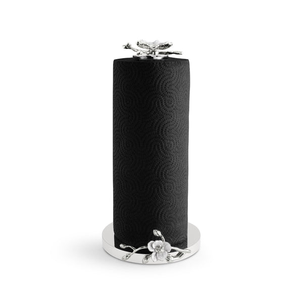 Michael Aram Silver Orchid Paper Towel Holder