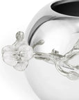 Michael Aram Silver Orchid Rose Bowl