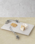 Michael Aram White Orchid Cheese Board with Knife