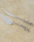 Michael Aram White Orchid Wedding Cake Knife & Server Set