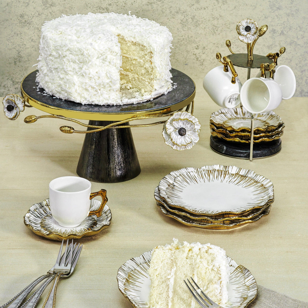 Michael Aram Anemone Demitasse Set