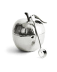 Michael Aram Apple Honey Pot w/ Spoon Nickelplate