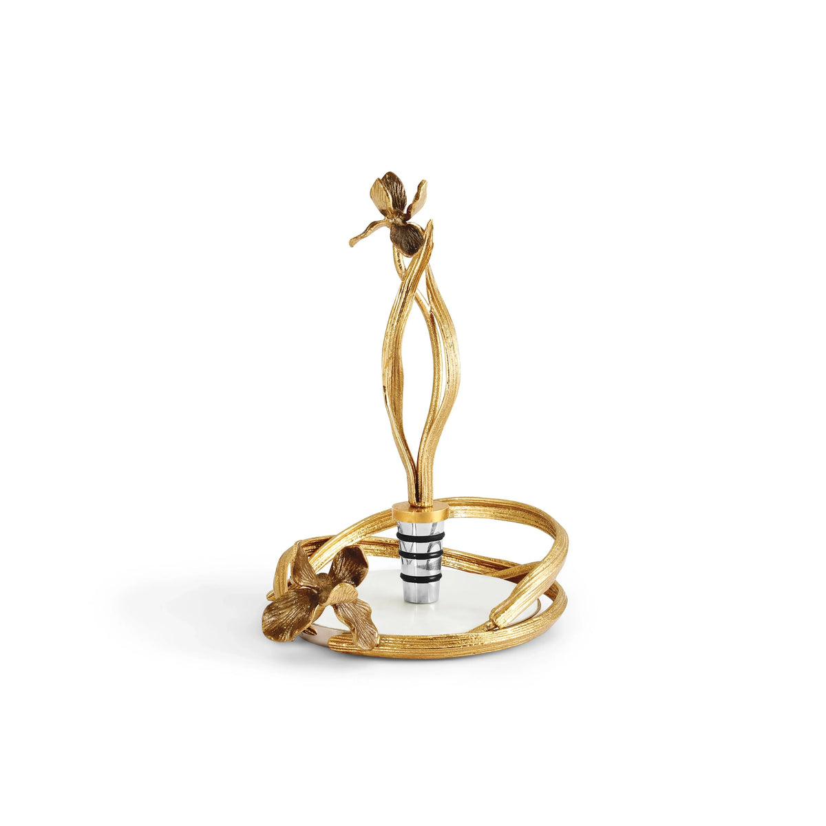 Michael Aram Black Iris Wine Coaster & Stopper
