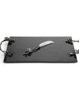 Michael Aram Black Orchid Cheese Board w/ Knife Large