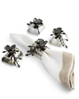 Michael Aram Black Orchid Napkin Ring Set