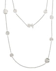 Michael Aram Botanical Leaf 36" Station Necklace with Diamonds
